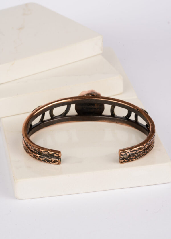 Lapis Lazuli Doğal Taşlı Bakır Bileklik - Görsel 2