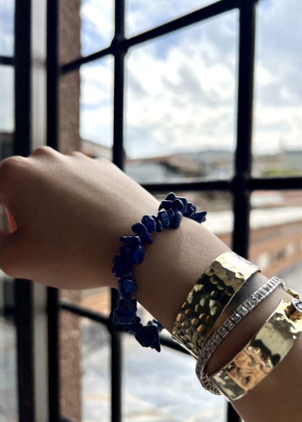 Lapis Lazuli Doğal Taş Bileklik - Görsel 4