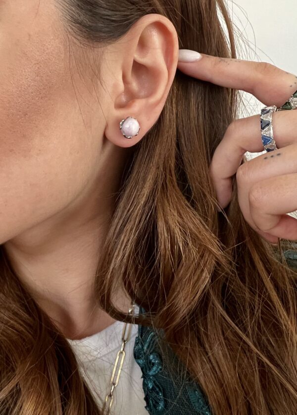 Kunzit Çelik Küpe - Görsel 2