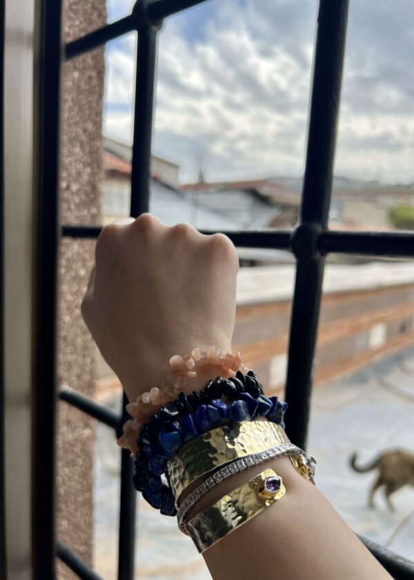 Lapis Lazuli Doğal Taş Bileklik - Görsel 3