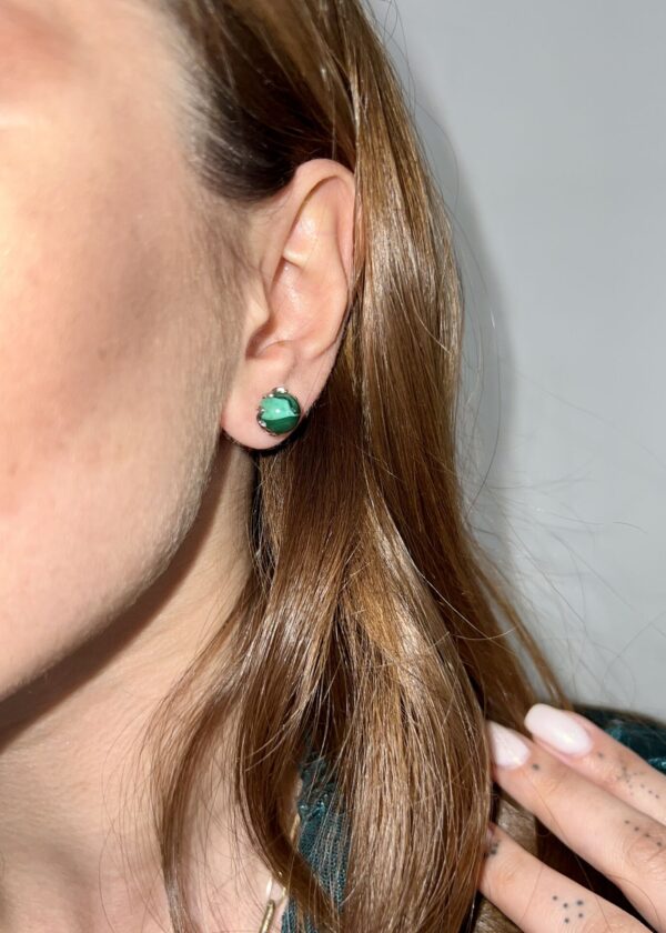 Malakit Çelik Küpe - Görsel 2