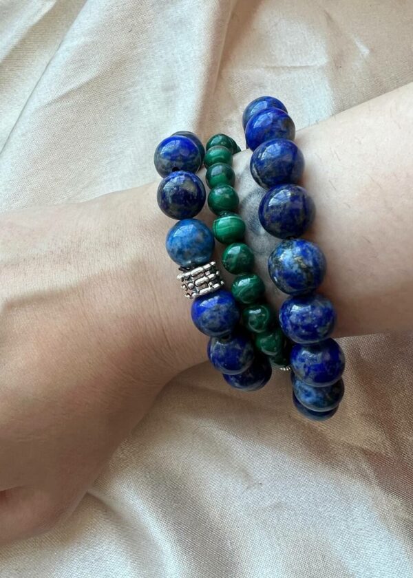 Lapis Lazuli Doğal Taş 10 mm Bileklik - Görsel 7