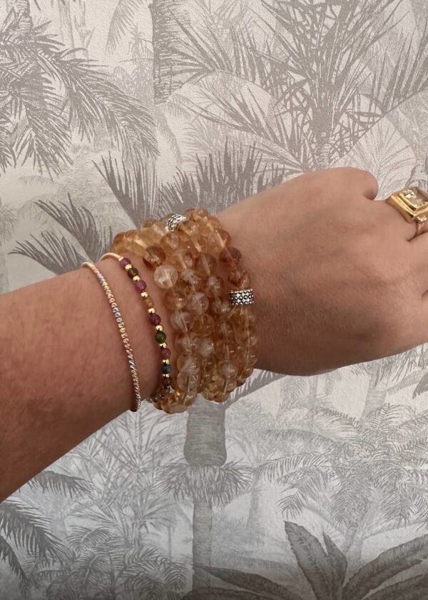 Sitrin Doğal Taş 8 mm Bileklik - Görsel 6