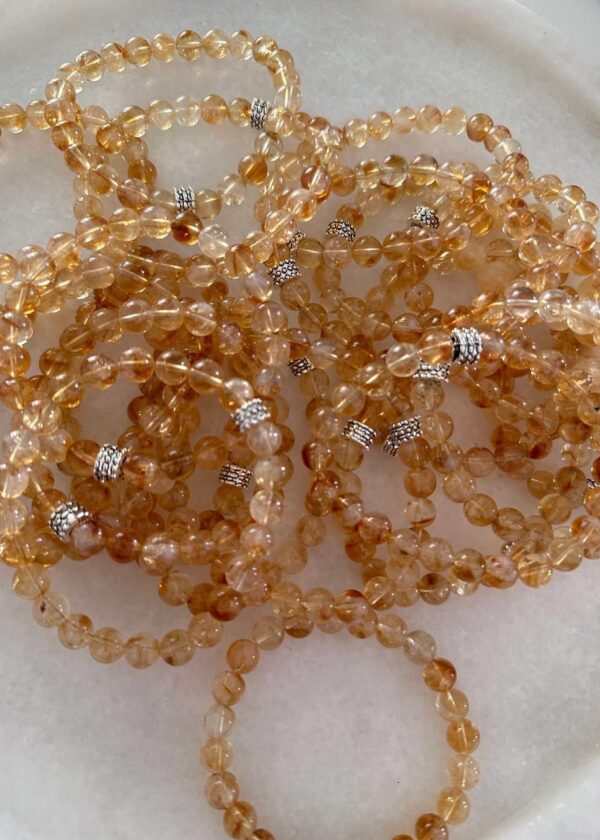 Sitrin Doğal Taş 8 mm Bileklik - Görsel 3