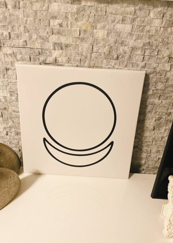 Beyaz Zemin Üzeri AllatRa Sembollü Tablo - Görsel 2