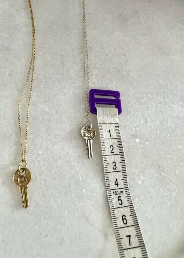 Sitrinli Minik Boy Anahtar Kolye - Görsel 5