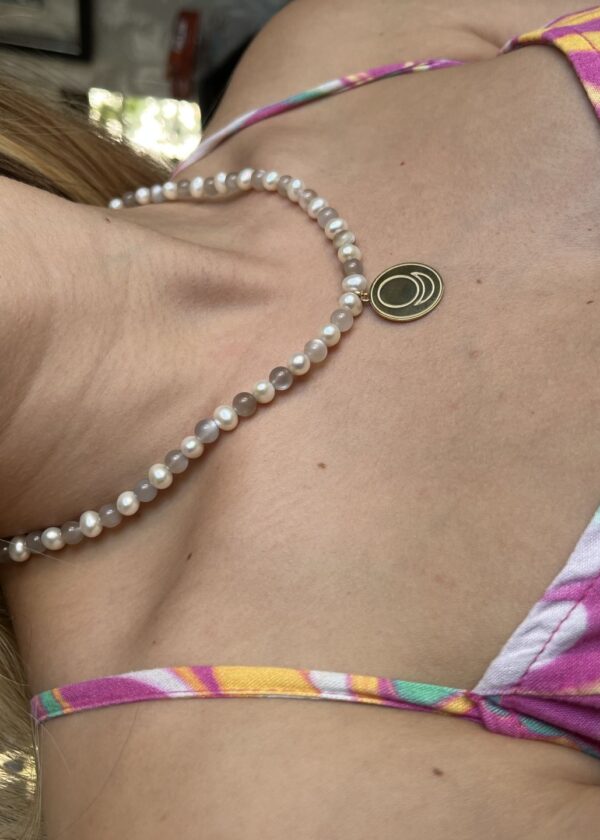 Gerçek Ay Taşı & İnci & Allatra | 925 ® Gümüş - Görsel 4